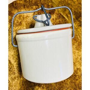 Vintage Stoneware Cheese or Butter Crock